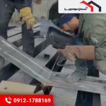 مراحل ساخت جرثقیل دروازه ای در آسمان سوله ویرا