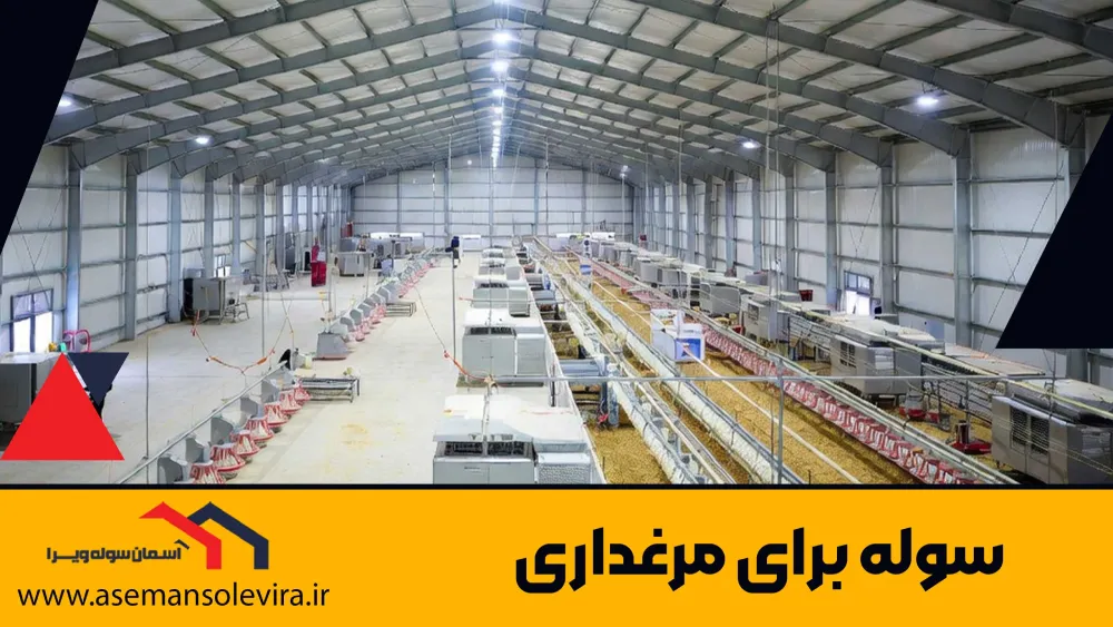 سوله برای مرغداری | آسمان سوله ویرا